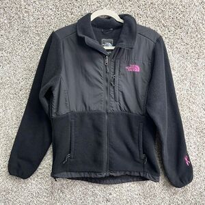 North Face Jacket Women’s S Denali Black & Pink Breast Cancer Awareness Ribbon